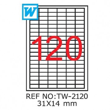 Etichete A4 , 31 X 14mm , TW 2120